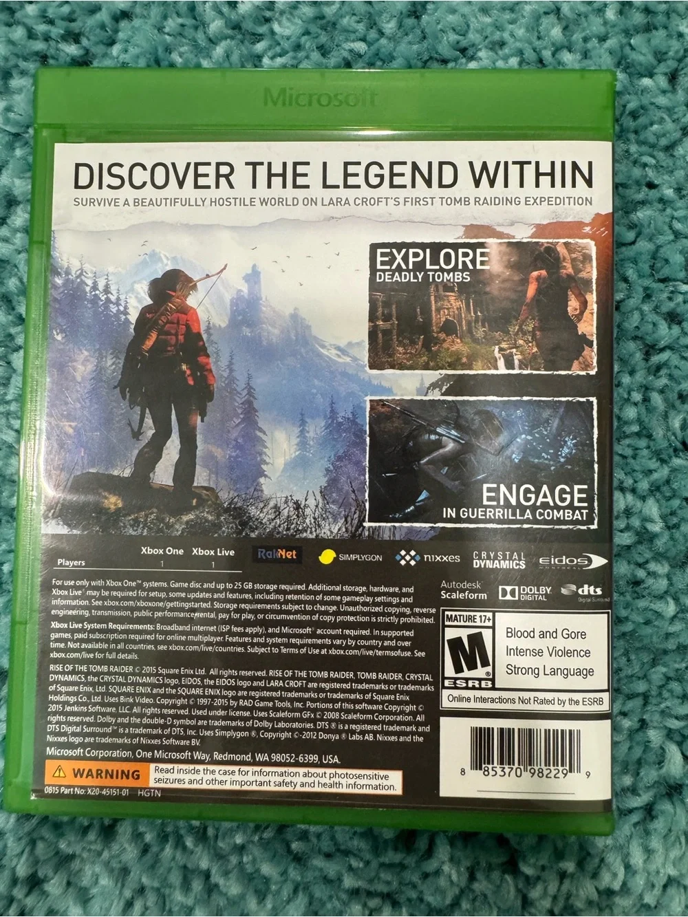 Rise of the Tomb Raider Xbox One